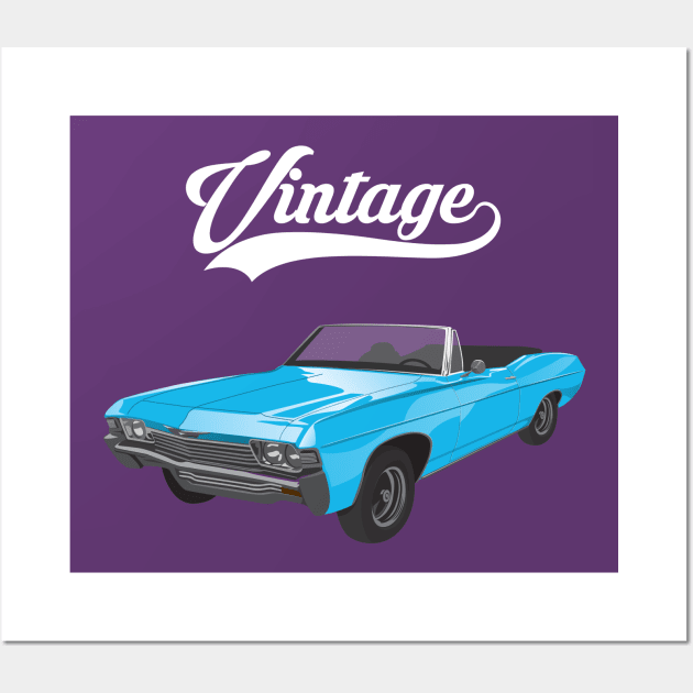 Vintage Retro Car Wall Art by vladocar